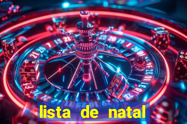 lista de natal para imprimir